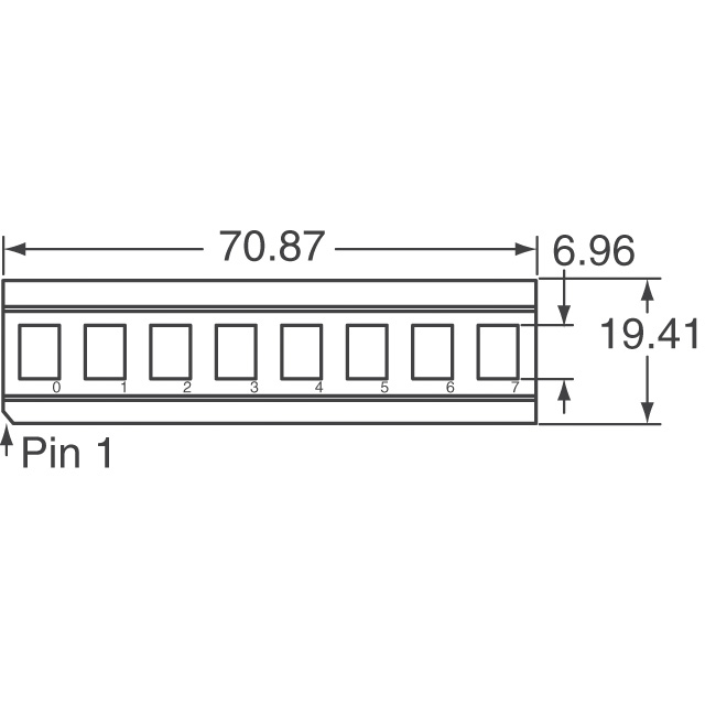 HDSP-2502 Broadcom Limited  Modules d'affichage - Matrice de points et cluster LED
